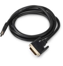 Кабель аудио-видео Buro HDMI (m)/DVI-D (Dual Link) (m) 1.8м. позолоч.конт. черный (BHP RET HDMI_DVI18)