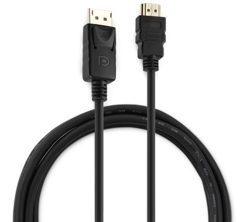 Кабель аудио-видео Buro DisplayPort (m)/HDMI (m) 1.8м. позолоч.конт. черный (BHP RET HDMI_DPP18) Кабель аудио-видео Buro DisplayPort (m)/HDMI (m) 1.8м. позолоч.конт. черный (BHP RET HDMI_DPP18)