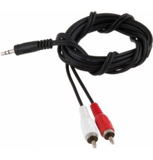 Кабель-переходник аудио Jack 3.5 (m)/2хRCA (m) 1.8м. черный