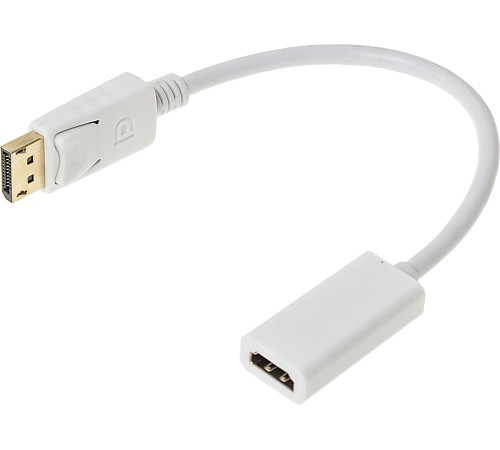 Переходник HDMI (f)/DisplayPort (m) белый Переходник HDMI (f)/DisplayPort (m) белый