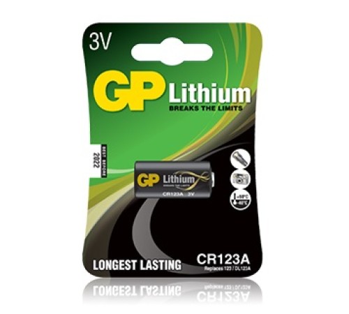Батарея GP Lithium CR123A (1шт) Батарея GP Lithium CR123A (1шт)