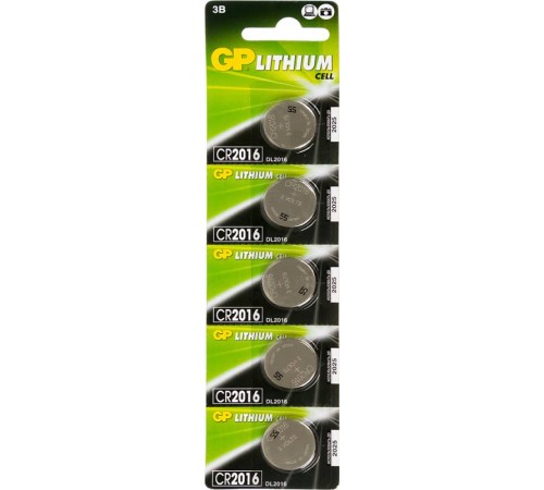 Батарея GP Lithium CR2016 (5шт) Батарея GP Lithium CR2016 (5шт)
