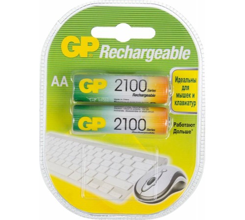 Аккумулятор GP 210AAHC AA NiMH 2100mAh (2шт) Аккумулятор GP 210AAHC AA NiMH 2100mAh (2шт)
