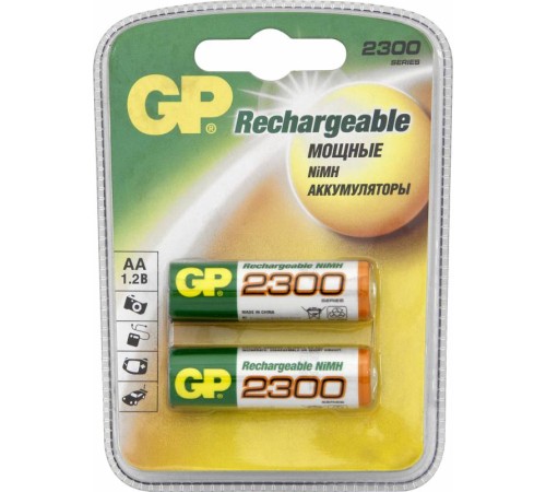 Аккумулятор GP 230AAHC AA NiMH 2250mAh (2шт) Аккумулятор GP 230AAHC AA NiMH 2250mAh (2шт)