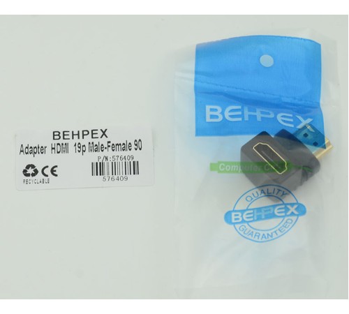Адаптер аудио-видео 90 Deg HDMI (m)/HDMI (f) 1зв Адаптер аудио-видео 90 Deg HDMI (m)/HDMI (f) 1зв