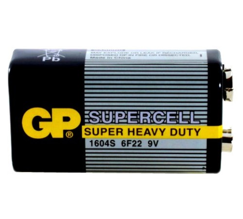 Батарея GP Supercell 1604S 6F22 9V (1шт) Батарея GP Supercell 1604S 6F22 9V (1шт)