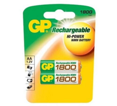 Аккумулятор GP 180AAHC AA NiMH 1800mAh (2шт) Аккумулятор GP 180AAHC AA NiMH 1800mAh (2шт)