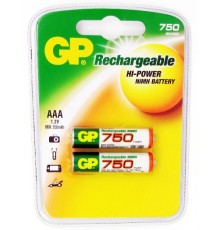 Аккумулятор GP 75AAAHC AAA NiMH 750mAh (2шт)