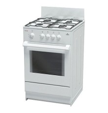Плита Газовая Darina S GM 441 001 W белый/черный (без крышки) реш.сталь