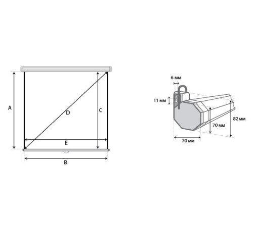 Экран Lumien 200x200см Eco Picture LEP-100103 1:1 настенно-потолочный рулонный Экран Lumien 200x200см Eco Picture LEP-100103 1:1 настенно-потолочный рулонный