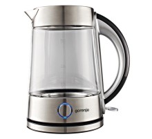 Чайник электрический Gorenje K17G 1.7л. 2200Вт серебристый корпус: стекло/металл