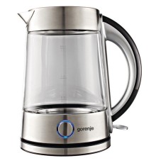 Чайник электрический Gorenje K17G 1.7л. 2200Вт серебристый корпус: стекло/металл