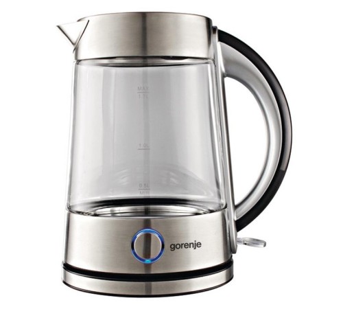Чайник электрический Gorenje K17G 1.7л. 2200Вт серебристый корпус: стекло/металл