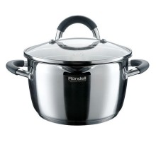 Кастрюля Rondell Flamme RDS-023 2.3л. d=18см (с крышкой) стальной