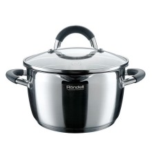 Кастрюля Rondell Flamme RDS-023 2.3л. d=18см (с крышкой) стальной