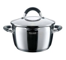 Кастрюля Rondell Flamme RDS-025 5.7л. d=24см (с крышкой) стальной