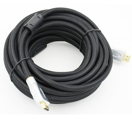 Кабель аудио-видео HDMI (m)/HDMI (m) 10м. феррит.кольца позолоч.конт. черный Кабель аудио-видео HDMI (m)/HDMI (m) 10м. феррит.кольца позолоч.конт. черный