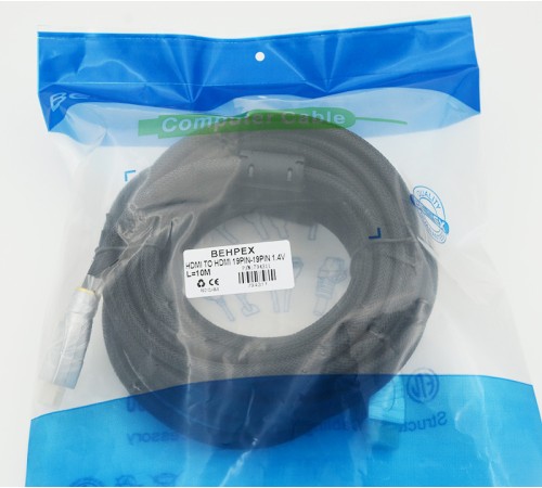 Кабель аудио-видео HDMI (m)/HDMI (m) 10м. феррит.кольца позолоч.конт. черный Кабель аудио-видео HDMI (m)/HDMI (m) 10м. феррит.кольца позолоч.конт. черный