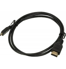 Кабель Micro HDMI (m)/HDMI (m) 1м. позолоч.конт. черный