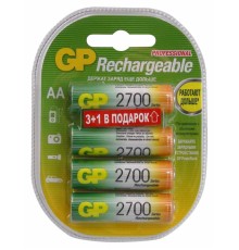 Аккумулятор GP 270AAHC3/1 AA NiMH 2700mAh (промо:3+1) (4шт)