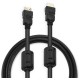 Кабель аудио-видео Buro HDMI 1.4 HDMI (m)/HDMI (m) 3м. феррит.кольца черный (HDMI-19M/19M-3M-MG)