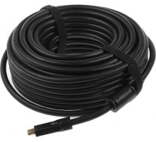 Кабель аудио-видео Ningbo HDMI (m)/HDMI (m) 20м. позолоч.конт. черный
