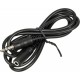 Кабель аудио Ningbo JAAC003-1 Jack 3.5 (m)/Jack 3.5 (f) 1м. черный