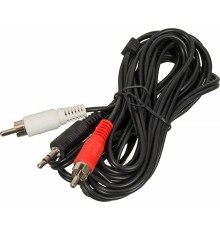Кабель аудио Ningbo JAAC010-3 2хRCA (m)/Jack 3.5 (m) 3м. черный