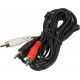 Кабель аудио Ningbo JAAC010-3 2хRCA (m)/Jack 3.5 (m) 3м. черный