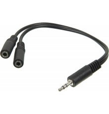 Адаптер аудио Ningbo 2xJack 3.5 (f)/Jack 3.5 (m) 0.2м. (JAAC170)