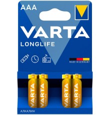Батарея Varta Longlife LR03 Alkaline AAA (4шт)