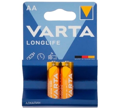 Батарея Varta Longlife LR6 Alkaline AA (2шт) блистер Батарея Varta Longlife LR6 Alkaline AA (2шт) блистер