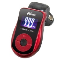 Автомобильный FM-модулятор Ritmix FMT-A720 красный SD USB PDU (15116561)