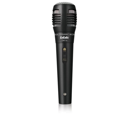 Микрофон проводной BBK CM114 2.5м черный Микрофон проводной BBK CM114 2.5м черный