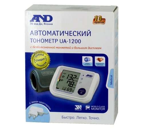 Тонометр автоматический A&D UA-1200 Тонометр автоматический A&D UA-1200