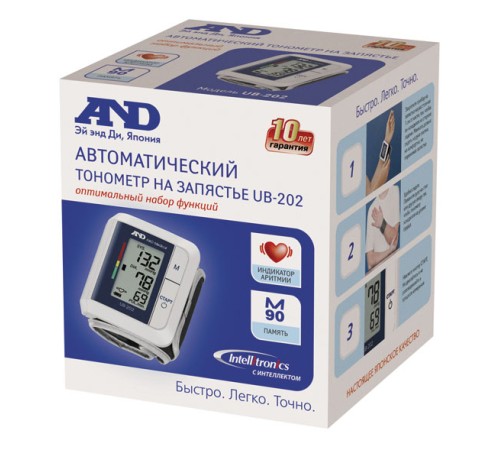 Тонометр запястный A&D UB-202