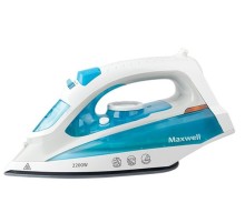 Утюг Maxwell MW-3055B 2200Вт белый/голубой