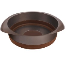 Форма для выпечки Rondell Mocco&Latte RDF-440 кругл. d=22см сталь/силикон коричневый
