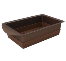 Форма для выпечки Rondell Mocco&Latte RDF-446 прямоуг. 14x22см сталь/силикон коричневый
