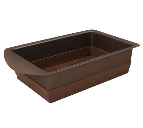 Форма для выпечки Rondell Mocco&Latte RDF-446 прямоуг. 14x22см сталь/силикон коричневый Форма для выпечки Rondell Mocco&Latte RDF-446 прямоуг. 14x22см сталь/силикон коричневый