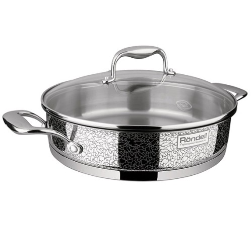 Сотейник Rondell Vintage RDS-353 2.6л. d=26см (с крышкой) стальной Сотейник Rondell Vintage RDS-353 2.6л. d=26см (с крышкой) стальной