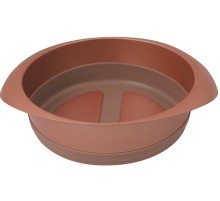 Форма для выпечки Rondell Karamelle RDF-449 кругл. d=18см сталь/силикон карамель