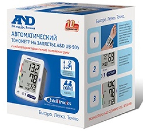 Тонометр запястный A&D UB-505 Тонометр запястный A&D UB-505