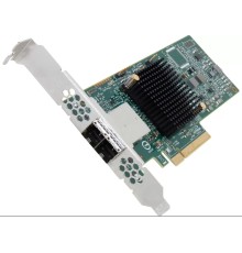 HBA-адаптер Broadcom LSI SAS 9300-8E SGL (LSI00343 / H5-25460-00 / H3-25460-02H) PCIe 3.0 x8 LP, SAS/SATA 12G HBA, 8port(2*ext SFF8644), 3008 IOC RTL {5} (id 26190)