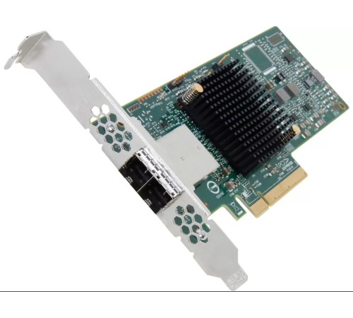HBA-адаптер Broadcom LSI SAS 9300-8E SGL (LSI00343 / H5-25460-00 / H3-25460-02H) PCIe 3.0 x8 LP, SAS/SATA 12G HBA, 8port(2*ext SFF8644), 3008 IOC RTL {5} (id 26190)