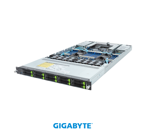 GigaByte R183-S94-AAC1 / 1U / 2*LGA4677 up to 350W / 32*RAM (4Gen - 4800 / 5Gen - 5600) / no HDD (up to 10*2.5 GigaByte R183-S94-AAC1 / 1U / 2*LGA4677 up to 350W / 32*RAM (4Gen - 4800 / 5Gen - 5600) / no HDD (up to 10*2.5
