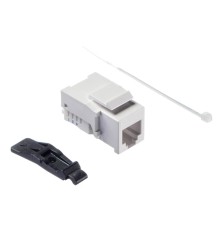 Модуль Keystone неэкранированный RJ11 (6p4c) без инструмента KE белый Netko KJ2-C4-64/WH (51321)