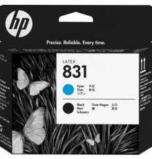 Струйный картридж HP 831 печатающая головка для латексных чернил голубая/черная CZ677A