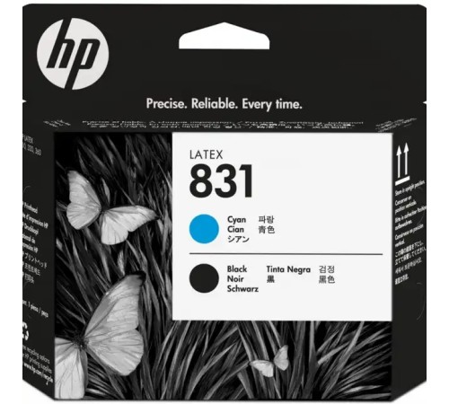 Струйный картридж HP 831 печатающая головка для латексных чернил голубая/черная CZ677A