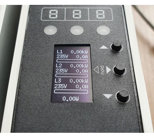 Верт блок розеток мониторинг измерение 3 фазы 16А 48C13 1820 мм вх IEC 309 шнур 3м Rem R-MC8-3X16-48C13-MI-1820-3-3PN 30112230902